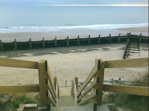 beach steps